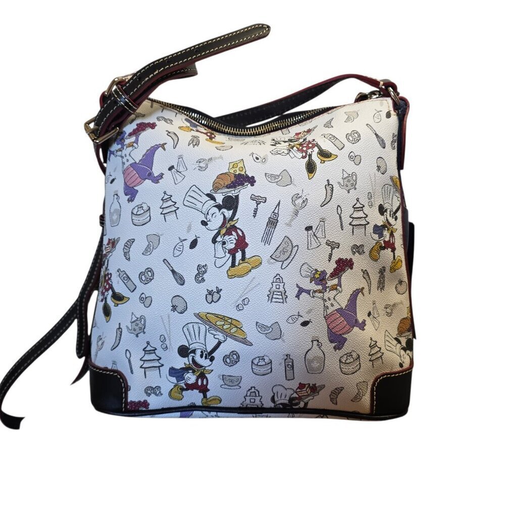 Disney Dooney & Bourke 2018 Epcot Food & Wine Crossbody Bag NWT Mickey Figment - Picture 14 of 16